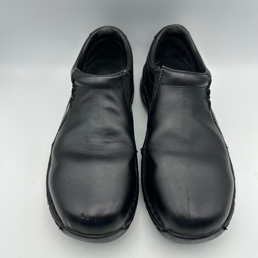 Red Wing Shoes Women's Size 7.5 Black Leather Slip On Slip Resistant Work Clogs - Picture 2 of 9